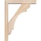 Ekena Millwork Olympic Block Smooth Bracket w/ Offset Brace, Douglas Fir, 3 1/2"W x 14"D x 18"H BKT0402X14X18OLY05SDF - alternate 4